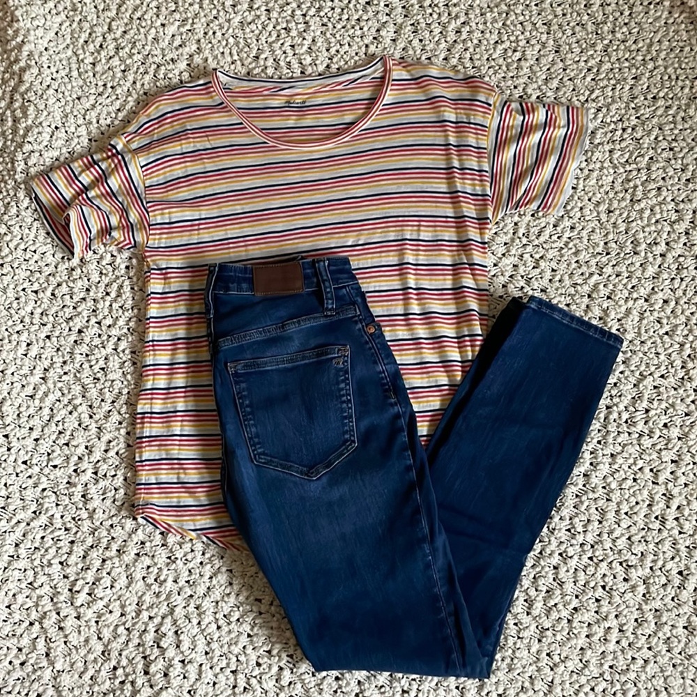 👖 Madewell Curvy 10” High Rise Skinny Jean in Sussex Wash 👖 - Picture 2 of 8